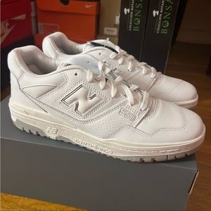 Brand New pair of New Balance 550 white and grey dm for offer